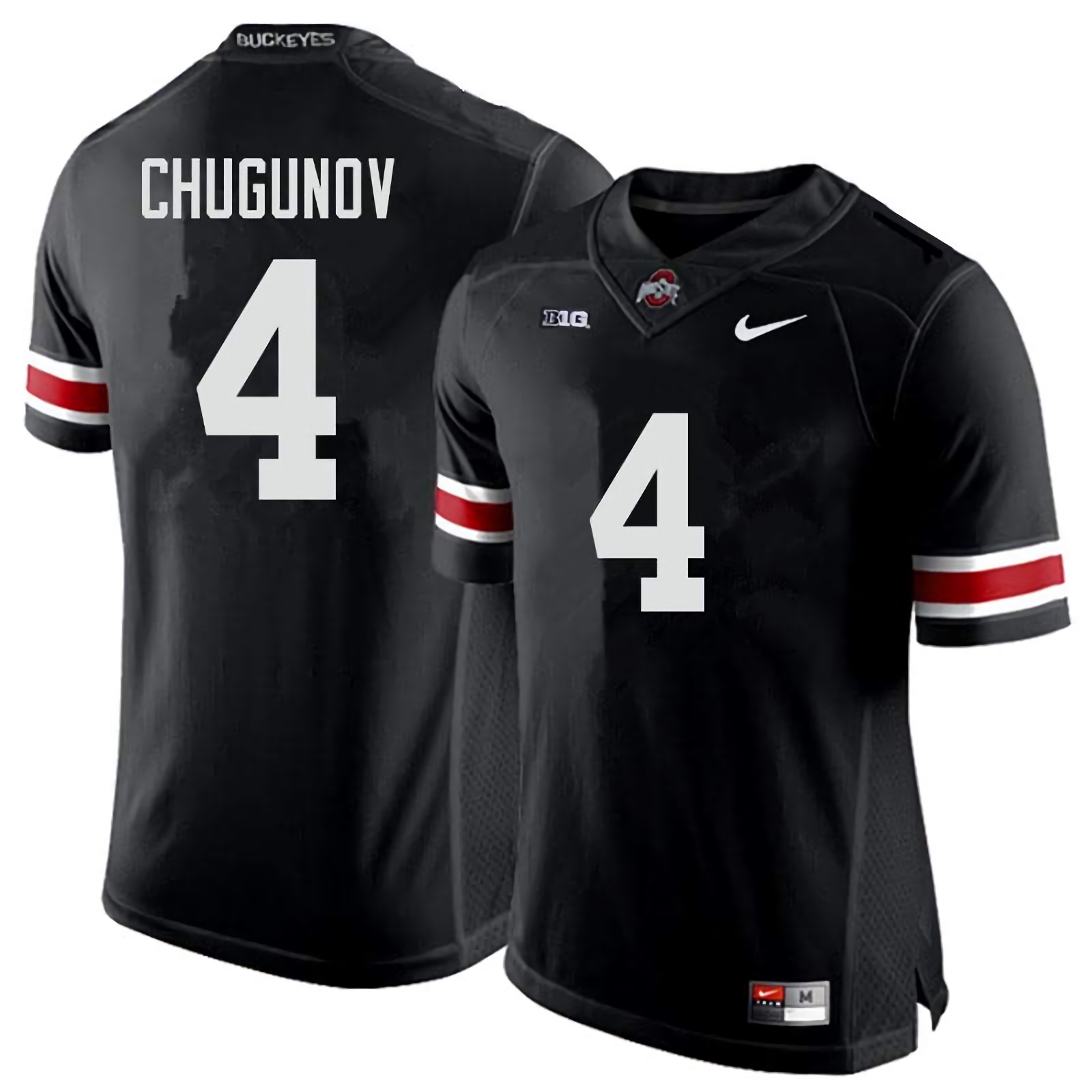 Chris Chugunov Ohio State Buckeyes Men's NCAA #4 Nike Black College Stitched Football Jersey WVF5556DC